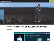 Tablet Screenshot of mikebluestein.com